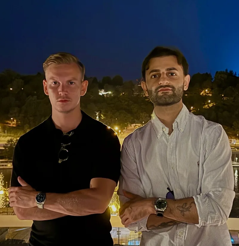 Max Erikstedt and Vishal Vyas, co-founders of Newlead